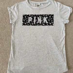 White and Black PINK T-Shirt